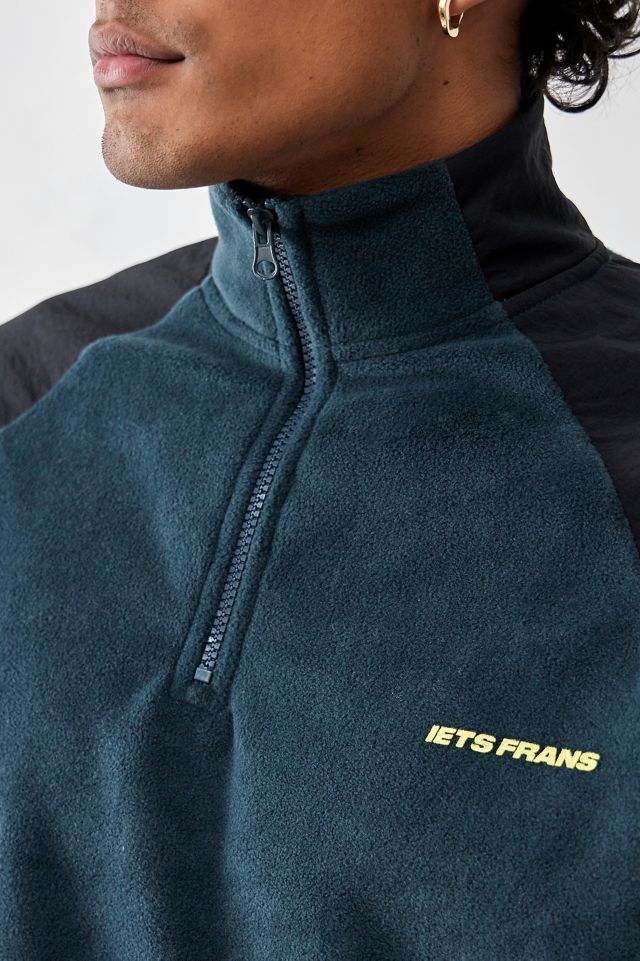 iets frans... Teal Woven Panel Fleece #2