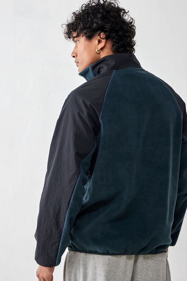 iets frans... Teal Woven Panel Fleece #3