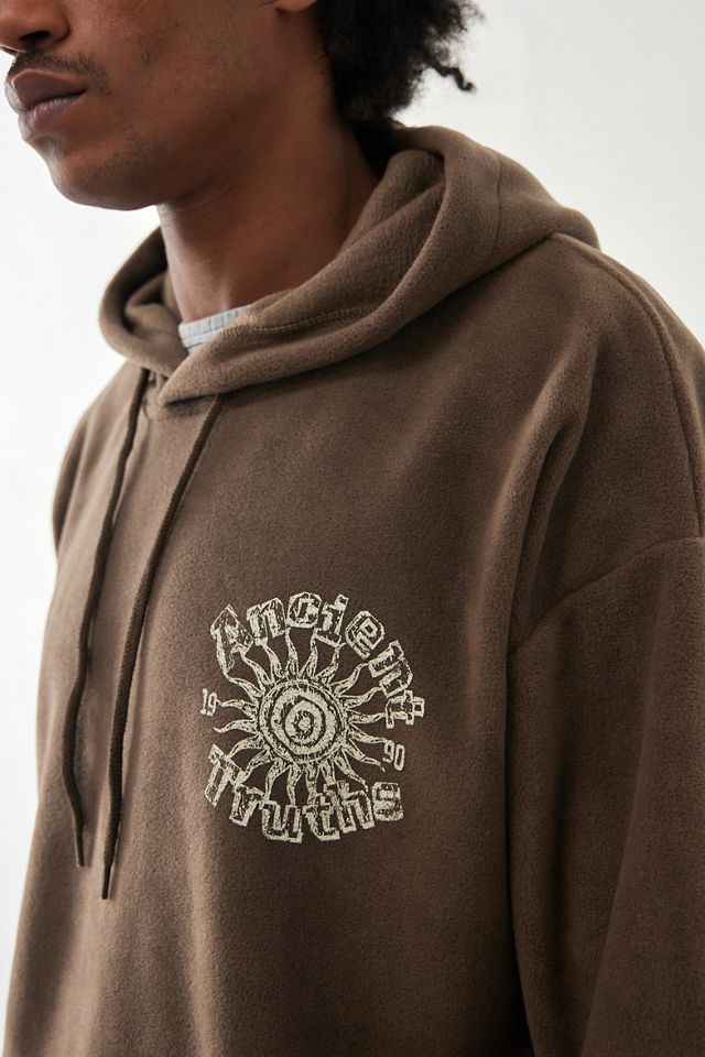 UO Felpa con Cappuccio Marrone Ancient Truths #3