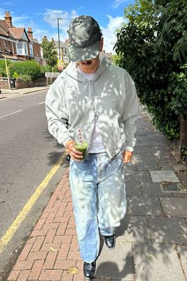 Loom Grey Borg Lined Zip-Up Hoodie
