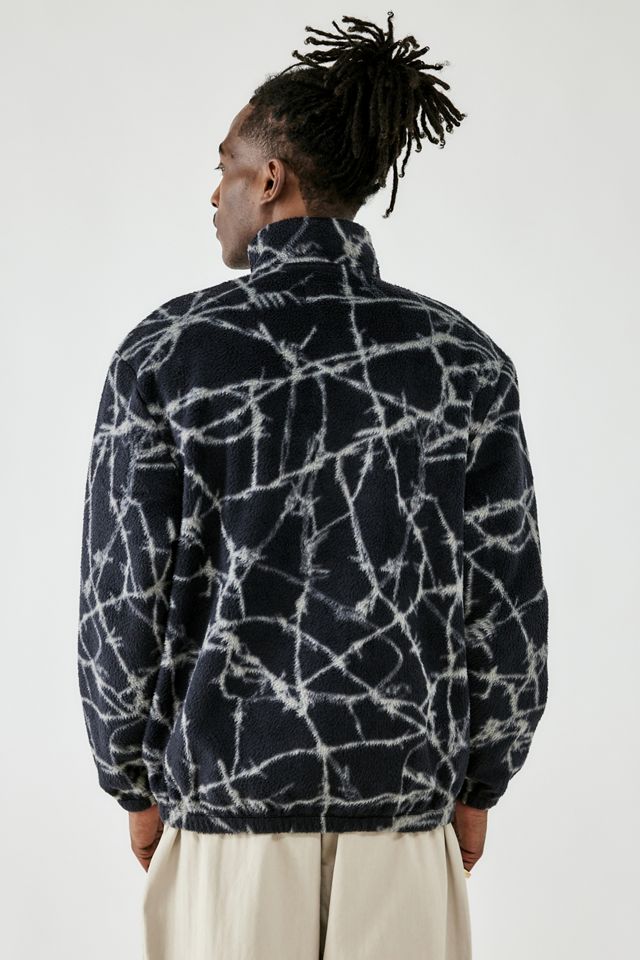 UO Barbed Wire Black Fleece Pullover #3