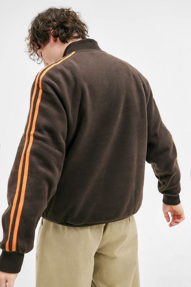 iets frans... Taped Brown Fleece Track Top #3