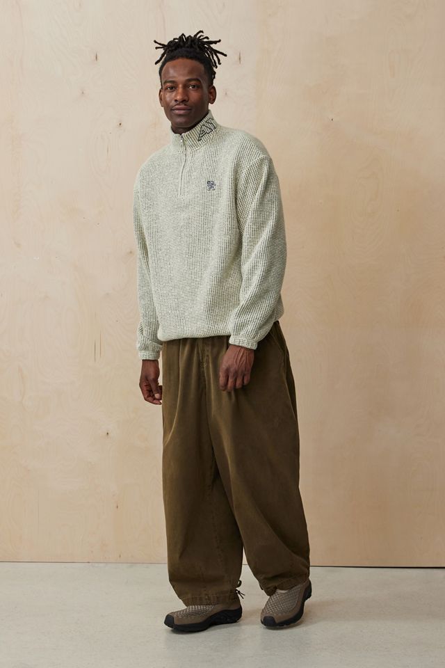 Ayker Ecru Quarter-Zip Waffle Fleece #2