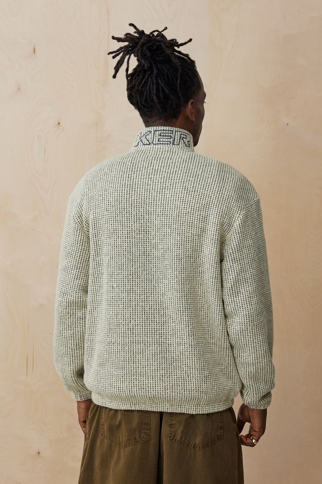 Ayker Ecru Quarter-Zip Waffle Fleece #3