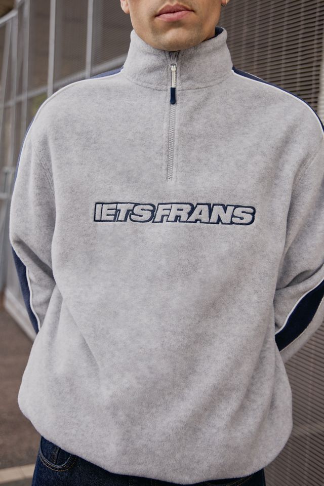 iets frans... Grau & Navy Panel Fleece #1