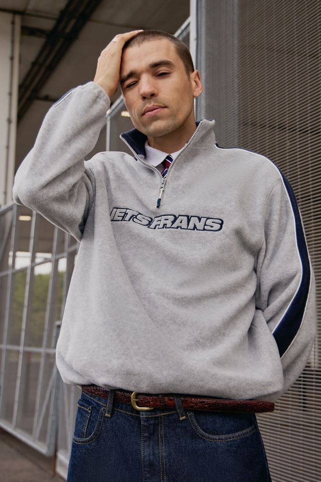 iets frans... Grau & Navy Panel Fleece #3