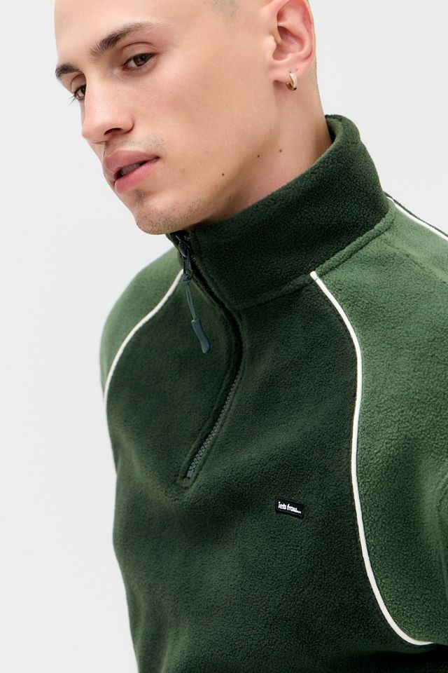 iets frans... Forro Polar de Paneles Tonales Verde #2