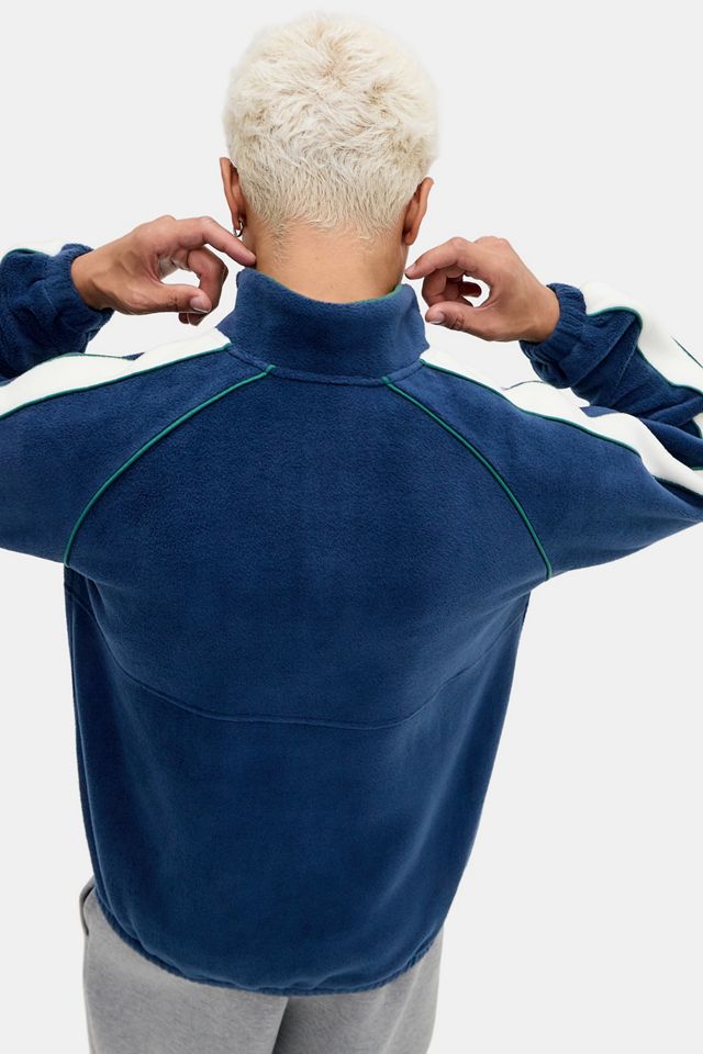 iets frans... Blue & Ecru Panel Fleece #3