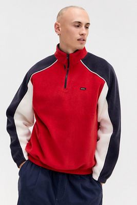 iets frans... Felpa Rossa con Pannello Sportivo