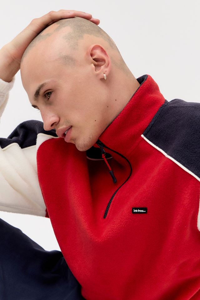 iets frans... Red Sporty Panel Fleece #2