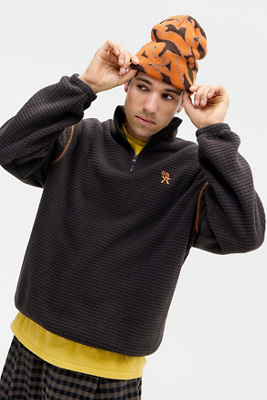 Ayker Brown Grid Fleece Product Page