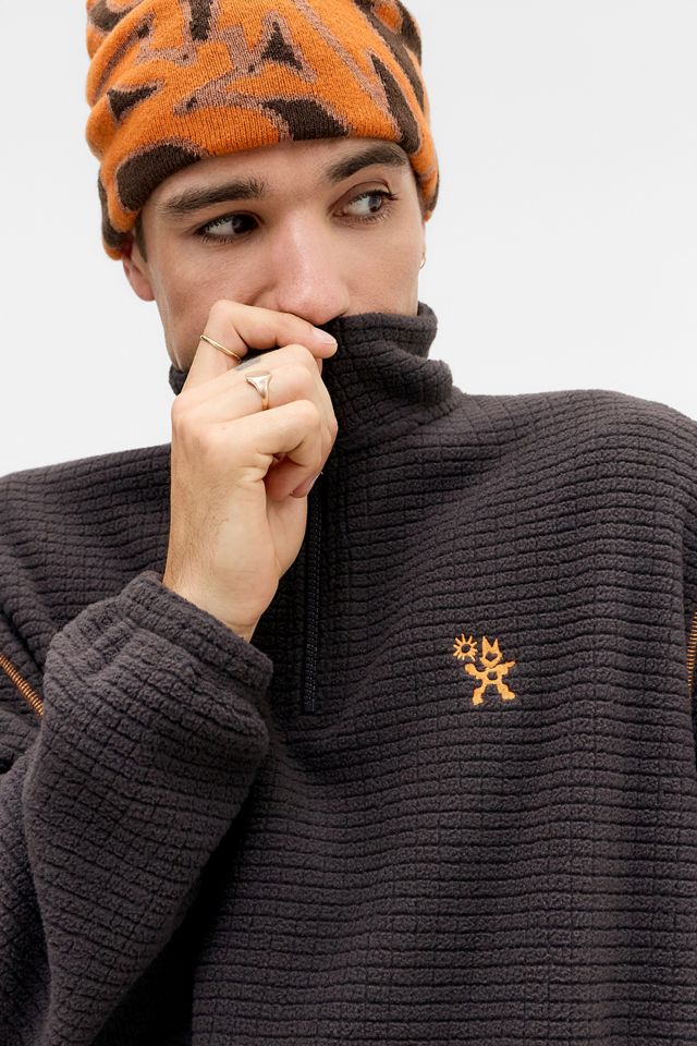 Ayker Braunes Fleece mit Karomuster #1