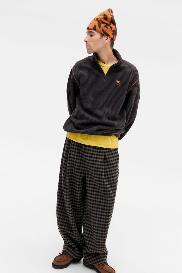 Ayker Braunes Fleece mit Karomuster #2