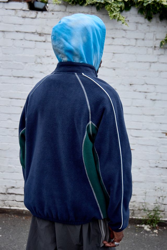 iets frans... Felpa in Pile con Pannello Blu Navy e Verde #2