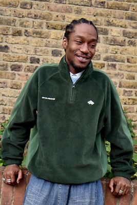 iets frans... Grünes Panel Football Fleece
