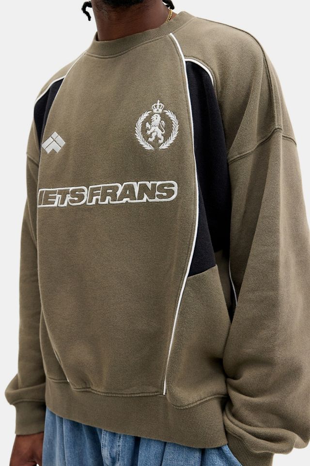 iets frans... Khaki Piped Sweatshirt #2