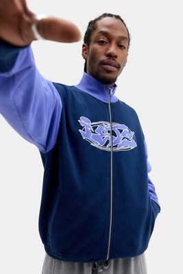 iets frans... Blue Block Track Jacket