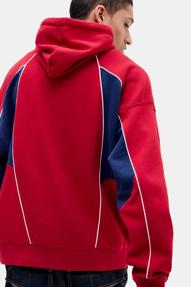 iets frans...Red Piped Long Sleeves Hoodie #3