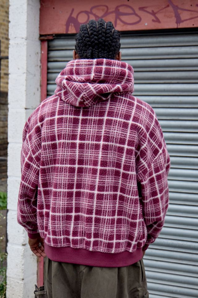 iets frans... Lila Borg Kariertes Kapuzen-Fleece #2