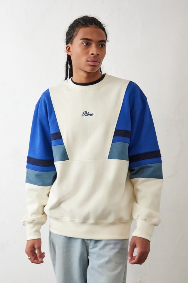 Alma De Ace Cream Blue Valda Panelled Sweatshirt