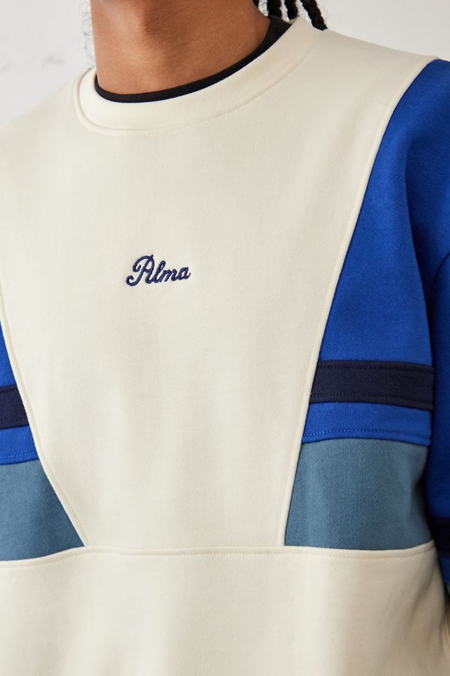 Alma De Ace - Sweatshirt à empiècements Valda bleu et crème #1