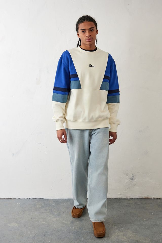 Alma De Ace - Sweatshirt à empiècements Valda bleu et crème #2