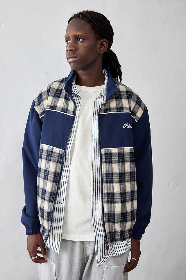 Blue and white checkered jacket 2025 Blue and white checkered jacket 2025