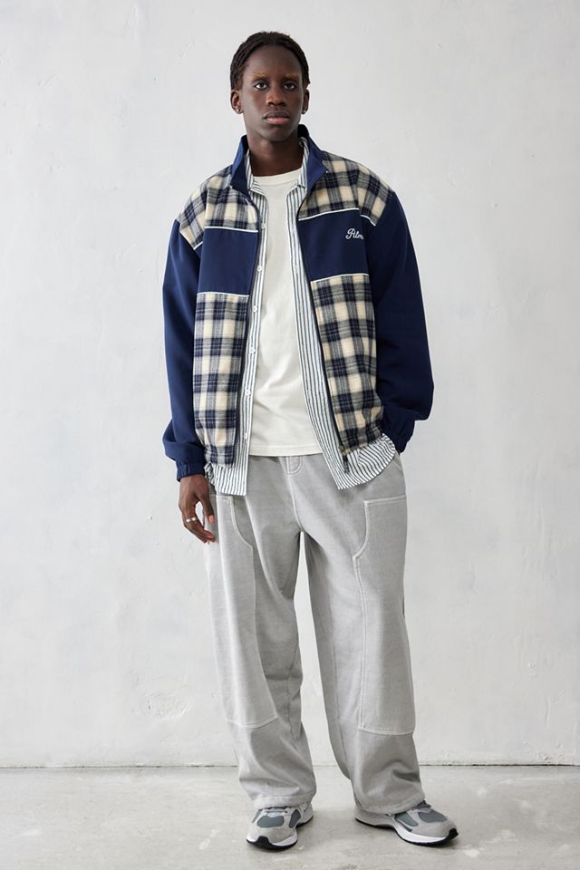 Alma De Ace UO Exclusive Blue Check Track Jacket #2