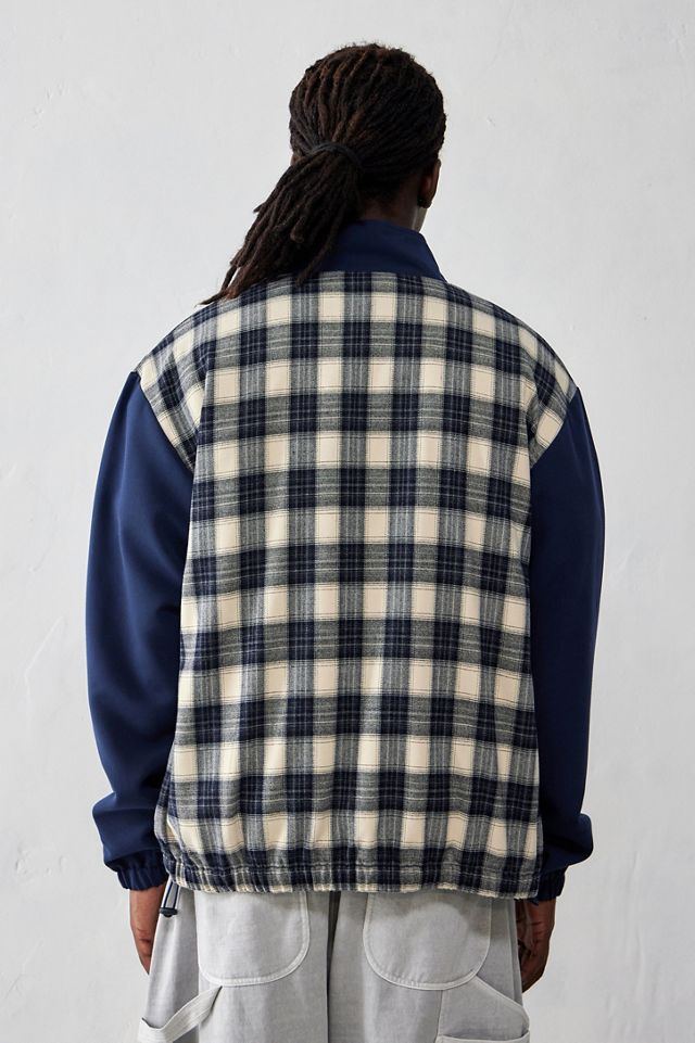 Alma De Ace UO Exclusive Blue Check Track Jacket #3