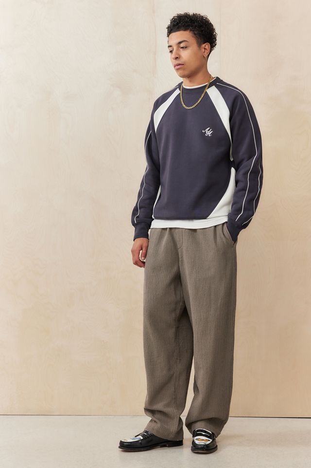 Alma De Ace Navy Arva Piped Raglan Sweatshirt #1