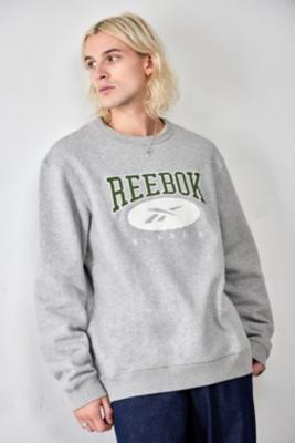 Reebok hot sale grey sweatshirt