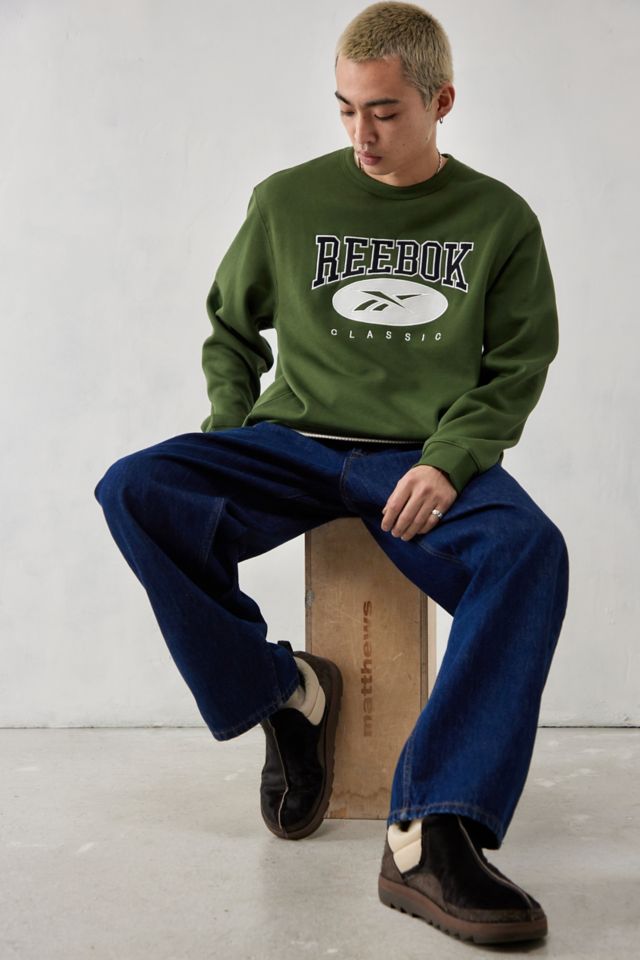 Reebok classic deals sweatshirt mens green