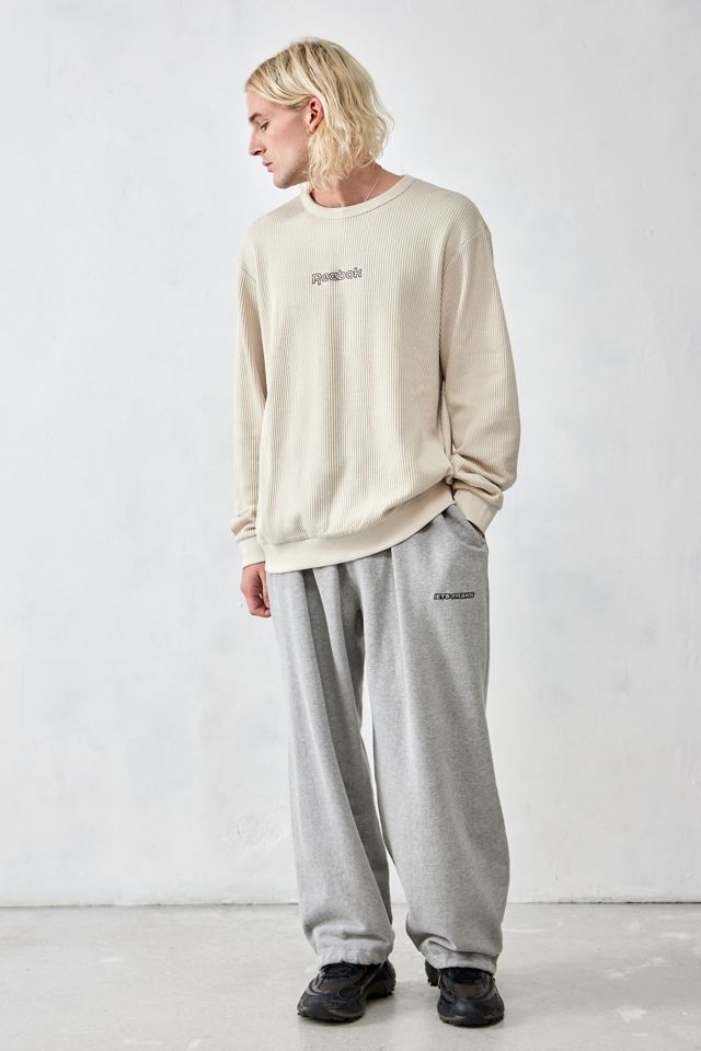 Reebok Stucco Waffle Knit Crew Sweatshirt  #1