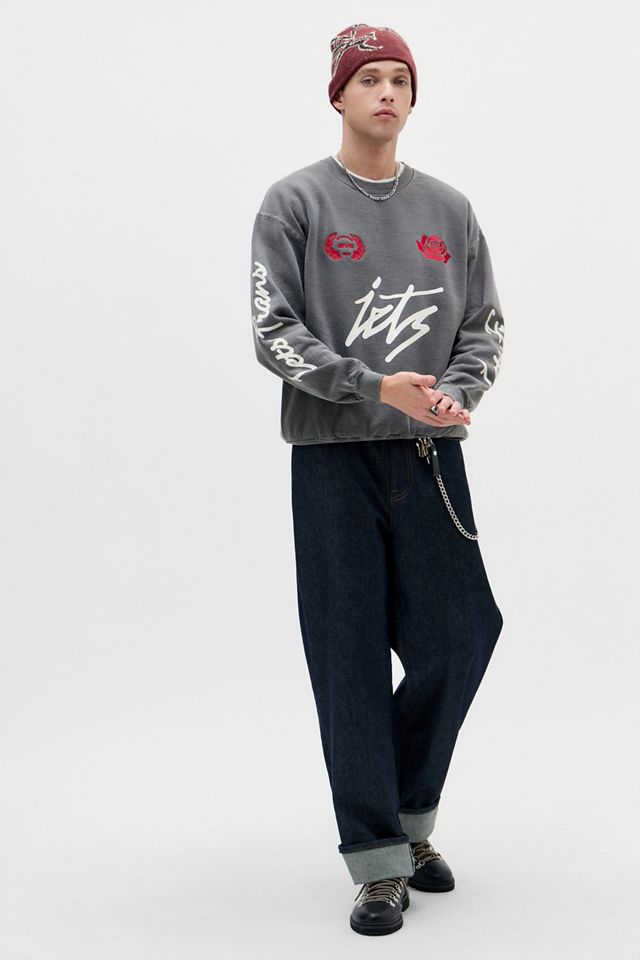 iets frans... Washed Black Sporty Sweatshirt #3