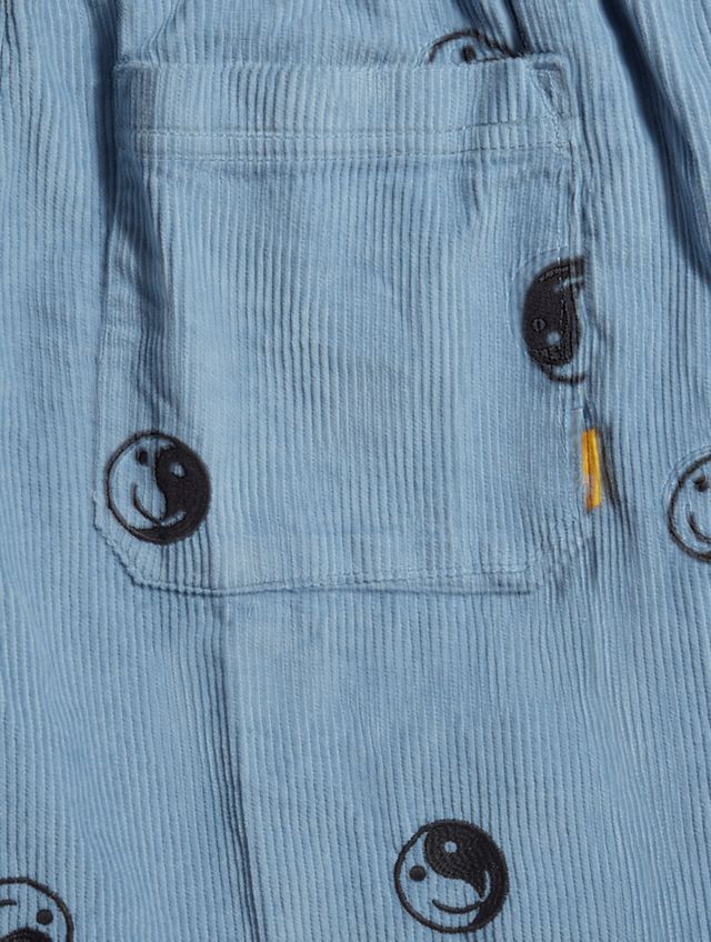 UO Blue Yin & Yang Print Corduroy Pants  #5