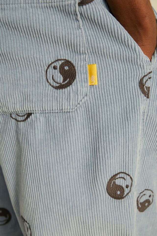 UO Blue Yin & Yang Print Corduroy Pants  #2