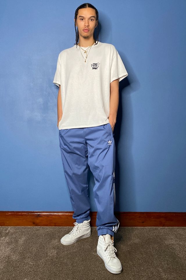 adidas Blue Adicolor 3D Trefoil 3-Stripes Joggers #1