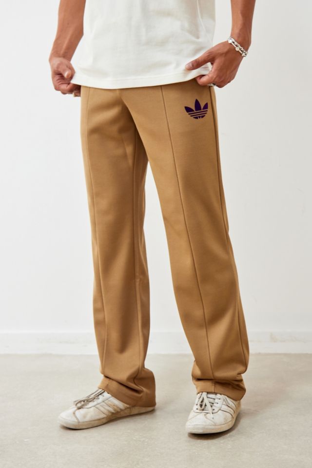 Adidas brown best sale track pants