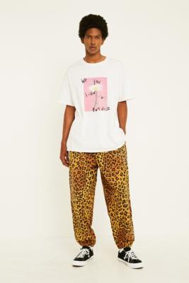 Urban outfitters leopard print 2024 trousers