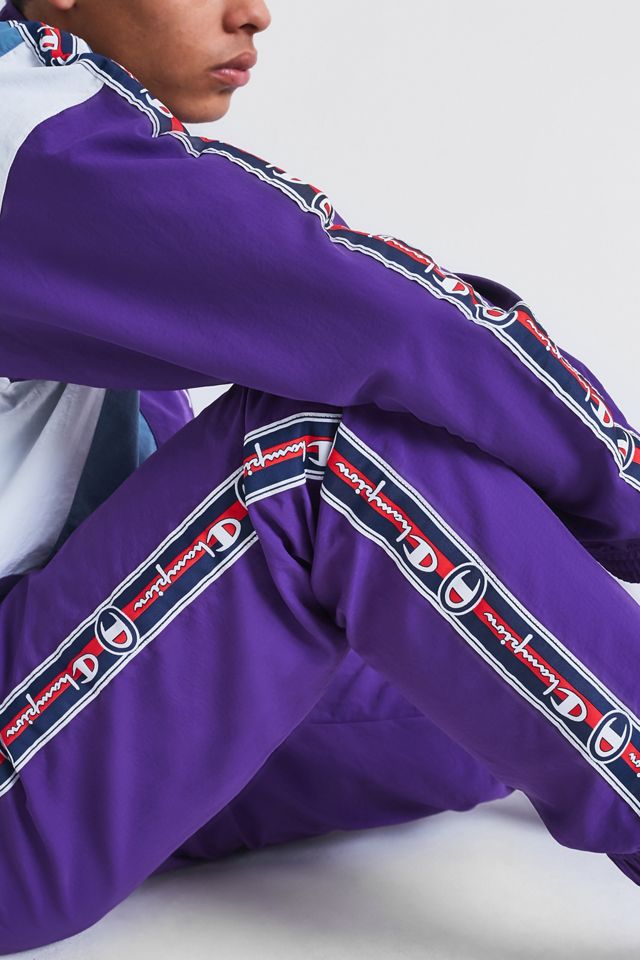 Pantalones de pista de rayas laterales con cinta adhesiva #1