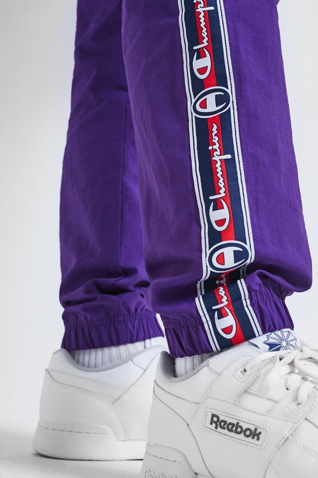 Pantalones de pista de rayas laterales con cinta adhesiva #2