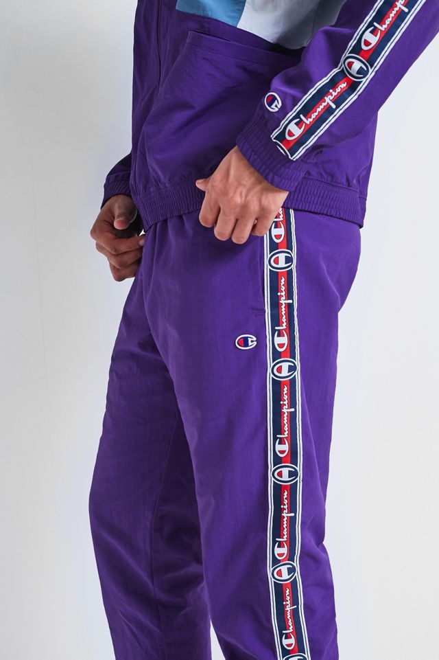 Pantalones de pista de rayas laterales con cinta adhesiva #3