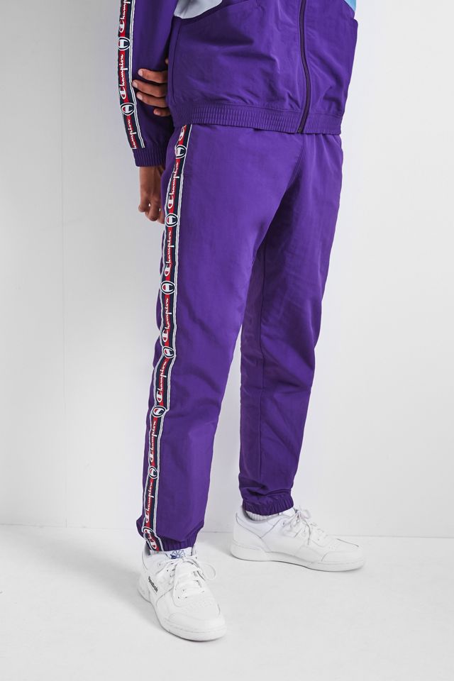 Pantalones de pista de rayas laterales con cinta adhesiva #4
