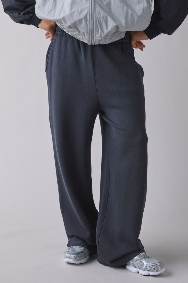 Joggers con Orlo Aperto Nero Slavato Standard Cloth #1