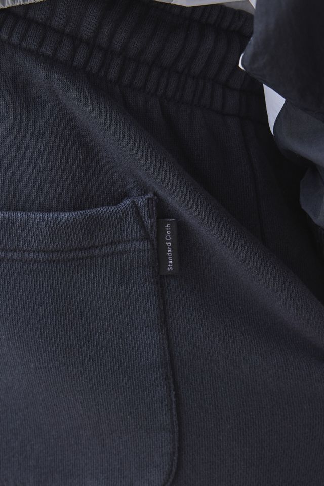 Joggers con Orlo Aperto Nero Slavato Standard Cloth #4