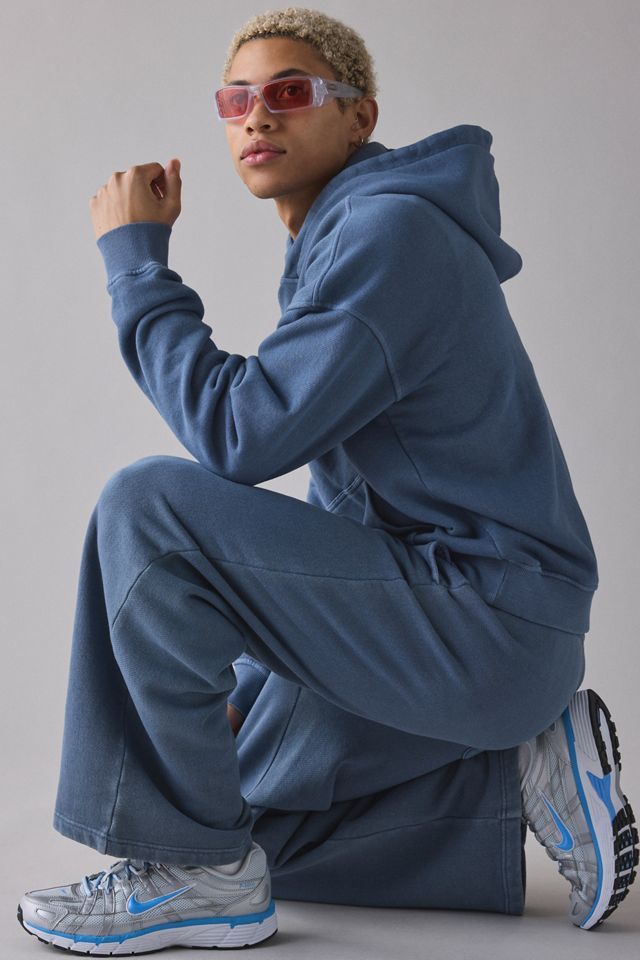 Joggers Standard Cloth in Denim Blu con Orlo Aperto #1