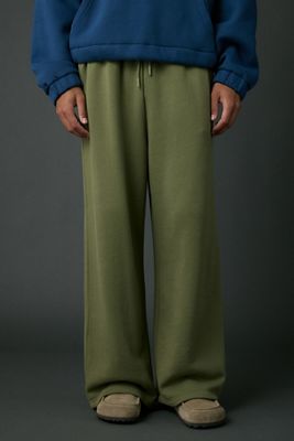 Pantalon de jogging olive à ourlet ouvert Standard Cloth