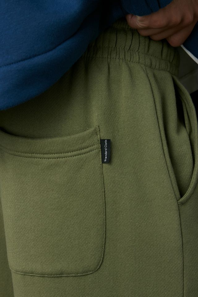Pantaloni Jogger con Orlo Aperto Olive Standard Cloth #3