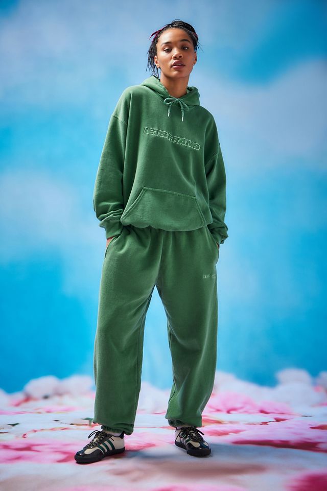 iets frans... Green Big Embroidered Joggers #5