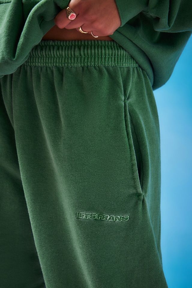iets frans... Green Big Embroidered Joggers #7